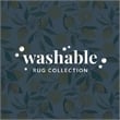 Laysan Home Transitional Washable Polyester 2'x3' Rug in Ivory and Yellow