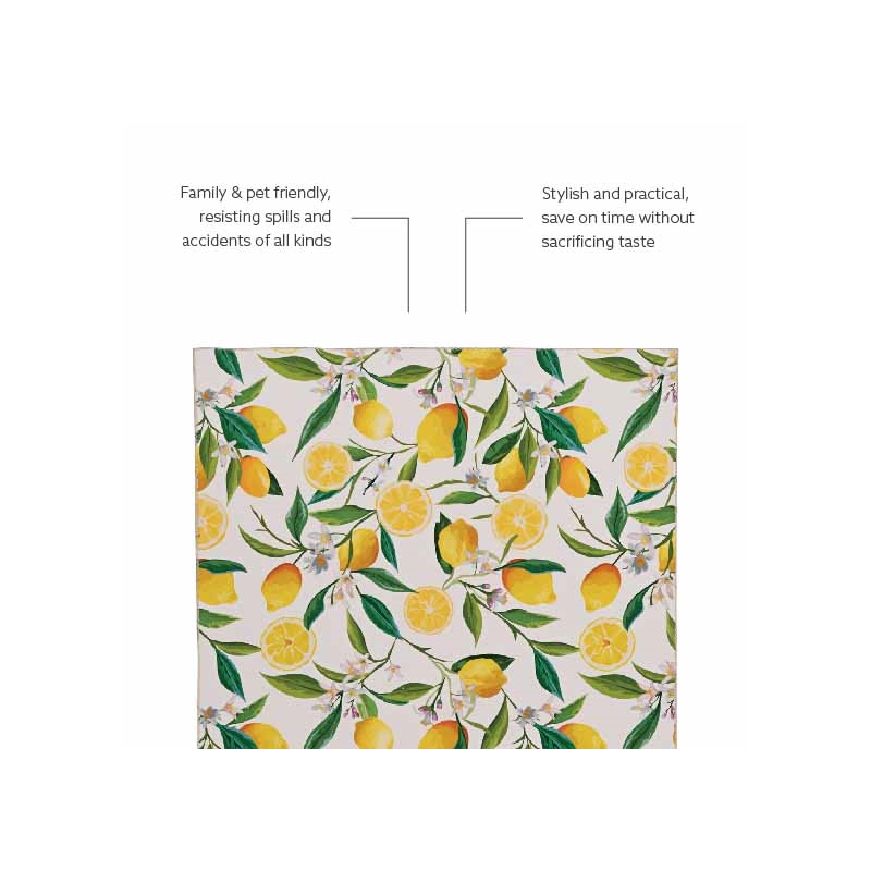 Laysan Home Transitional Washable Polyester 5'x7' Rug in Ivory and Yellow