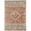 Laysan Home Traditional Machine Made Polyester 8'x10' Rug in Ivory and Rust