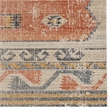 Laysan Home Traditional Machine Made Polyester 8'x10' Rug in Ivory and Rust