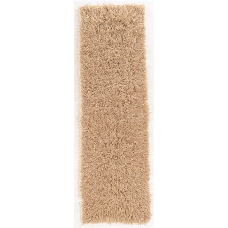 Laysan Home Transitional Flokati Hand Woven Wool 2'4
