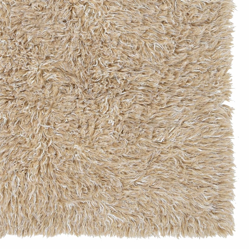 Laysan Home Transitional Flokati Hand Woven Wool 2'4