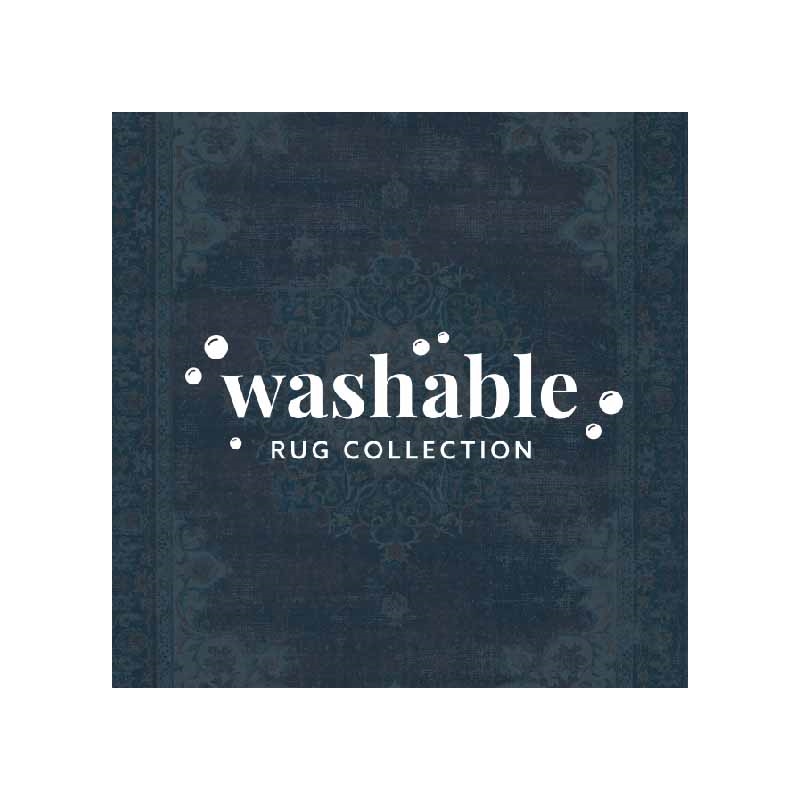 Laysan Home Transitional Washable Polyester 2'x3' Rug in Ivory and Burgundy