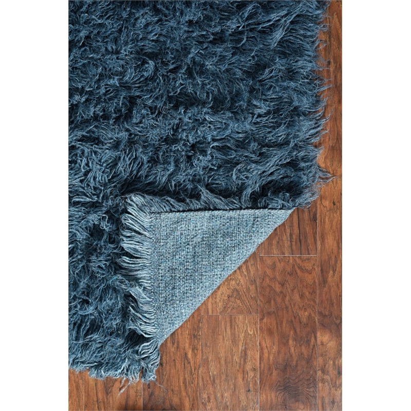 Laysan Home Transitional Flokati Hand Woven Wool 2'4