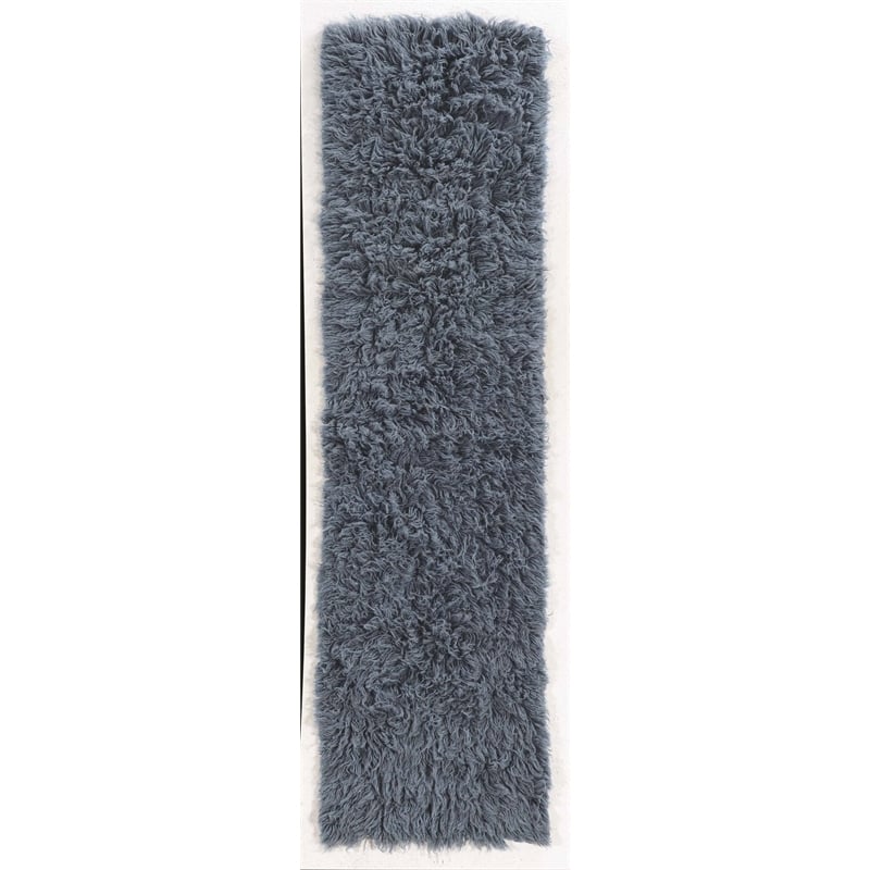 Laysan Home Transitional Flokati Hand Woven Wool 2'4