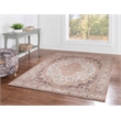 Laysan Home Traditional Woven Polyester 5'x7' Rectangle Rug in Ivory and Gold
