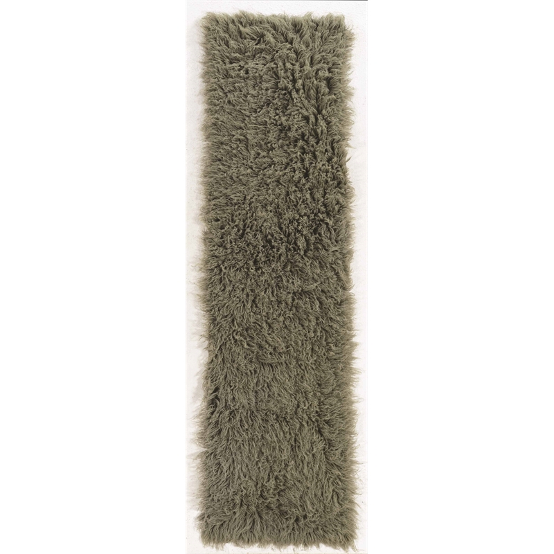 Laysan Home Transitional Flokati Hand Woven Wool 2'4