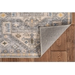Laysan Home Transitional Washable Polyester 2'x3' Rectangle Rug Gray and Beige