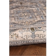 Laysan Home Transitional Washable Polyester 2'x3' Rectangle Rug Gray and Beige