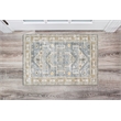 Laysan Home Transitional Washable Polyester 2'x3' Rectangle Rug Gray and Beige