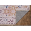 Laysan Home Transitional Washable Polyester 2'x3' Rectangle Rug in Ivory / Gold