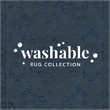 Laysan Home Transitional Washable Polyester 2'x3' Rectangle Rug in Ivory / Gold