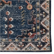 Laysan Home Transitional Washable Polyester 2'x3' Rectangle Rug in Navy / Ivory