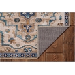 Laysan Home Transitional Washable Polyester 2'x3' Rectangle Rug in Ivory / Gold
