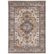 Laysan Home Transitional Washable Polyester 2'x3' Rectangle Rug in Ivory / Gold