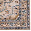 Laysan Home Transitional Washable Polyester 2'x3' Rectangle Rug in Ivory / Gold