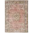 Laysan Home Transitional Washable Polyester 2'x3' Rectangle Rug in Pink / Ivory