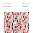 Laysan Home Transitional Washable Polyester 3'x5' Rectangle Rug in Ivory / Pink