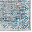 Laysan Home Transitional Washable Polyester 2'x3' Rectangle Rug in Gray / Green