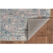 Laysan Home Transitional Washable Polyester 2'x3' Rectangle Rug in Gray / Green