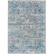 Laysan Home Transitional Washable Polyester 2'x3' Rectangle Rug in Gray / Green