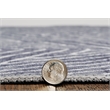 Laysan Home Transitional Washable Polyester 2'x3' Rectangle Rug in Gray / Ivory