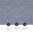 Laysan Home Transitional Washable Polyester 2'x3' Rectangle Rug in Gray / Ivory