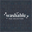 Laysan Home Transitional Washable Polyester 2'x3' Rectangle Rug in Red and Ivory