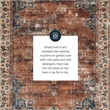 Laysan Home Transitional Washable Polyester 2'x3' Rectangle Rug in Brown / Ivory