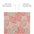 Laysan Home Transitional Washable Polyester 2'x3' Rectangle Rug in Ivory / Coral