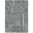 Laysan Home Transitional Washable Polyester 2'x3' Rectangle Rug in Ivory / Black