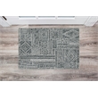 Laysan Home Transitional Washable Polyester 2'x3' Rectangle Rug in Ivory / Black