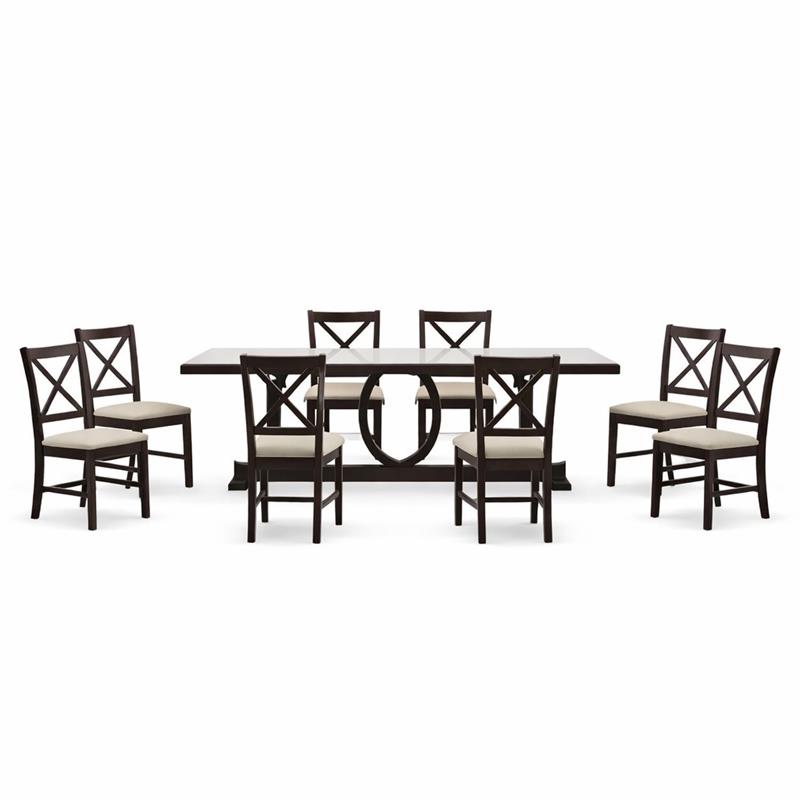 Laysan Home Dining Set, 3-Piece Folding Chairs and Square Gathering Table, Merlot and Cherry Wood, T