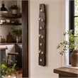 Laysan Home Reclaimed Wood Dark Brown Wall Candle Holder Rectangular 66