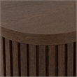 Laysan Home Round Pedestal Table in Engineered Wood - Modern Brown Finish