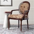 Comfort Pointe Belmont Oval Back Solid Wood Accent Chair in Cherry Finish