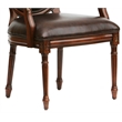 Comfort Pointe Bradford Bonded Leather Cherry Finish Solid Wood Accent Chair