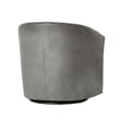 Comfort Pointe Elizabeth Ash Gray Microfiber Swivel Accent Chair