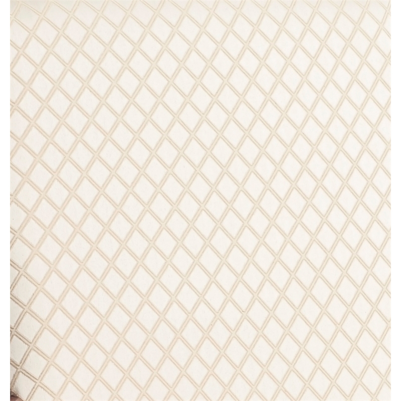 Comfort Pointe Derby Beige Jacquard Fabric Solid Wood Gooseneck Arm Chair