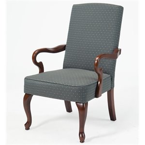 comfort pointe crystal horizon solid wood cherry finish gooseneck arm chair
