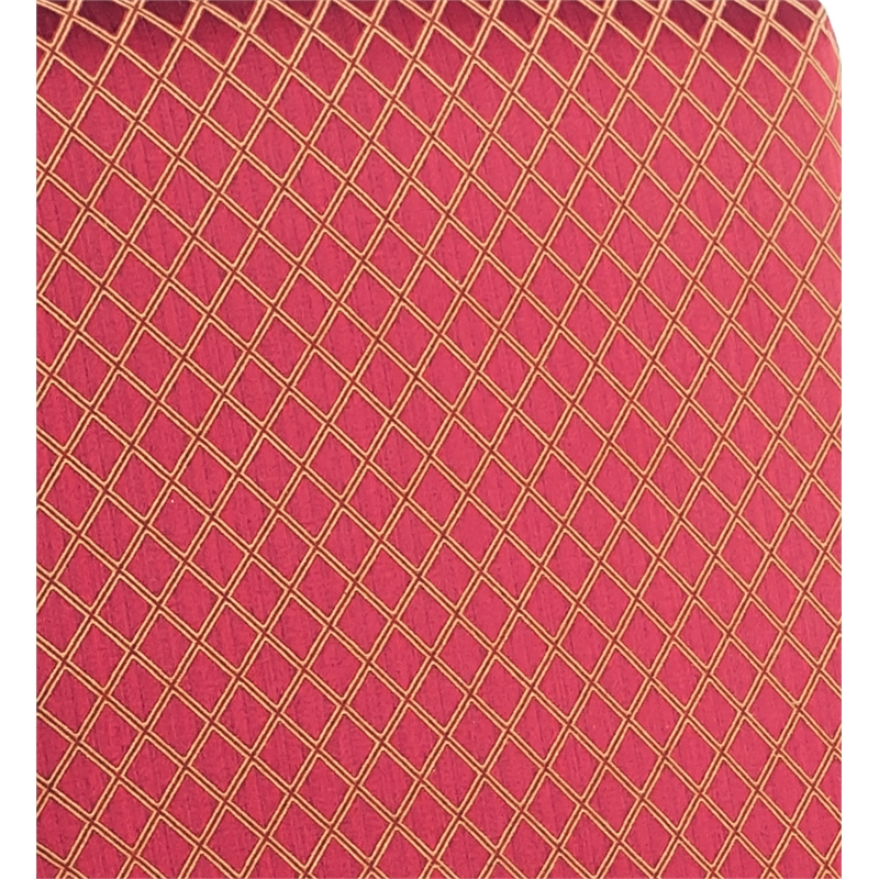 Comfort Pointe Derby Red Jacquard Fabric Gooseneck Solid Wood Arm Chair