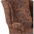 Comfort Pointe Paisley Cranberry Red Chenille Traditional Wing Back Accent Chair