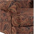 Comfort Pointe Paisley Cranberry Red Chenille Traditional Wing Back Accent Chair
