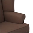 Comfort Pointe Erin Brown Fabric Traditional Wing Back Accent Chair