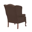 Comfort Pointe Erin Brown Fabric Traditional Wing Back Accent Chair