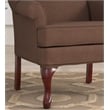 Comfort Pointe Erin Brown Fabric Traditional Wing Back Accent Chair