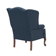 Comfort Pointe Crawford Blue Fabric Traditional Wing Back Accent Chair
