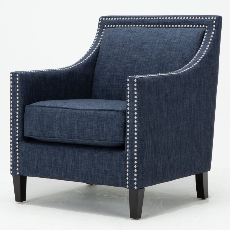 Comfort Pointe Taslo Navy Blue Accent Chair | Cymax Business