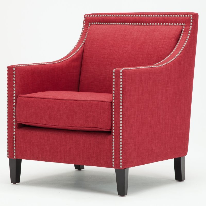 red statement chair