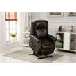 Comfort Pointe Lehman Brown Faux Leather Traditional Lift Chair